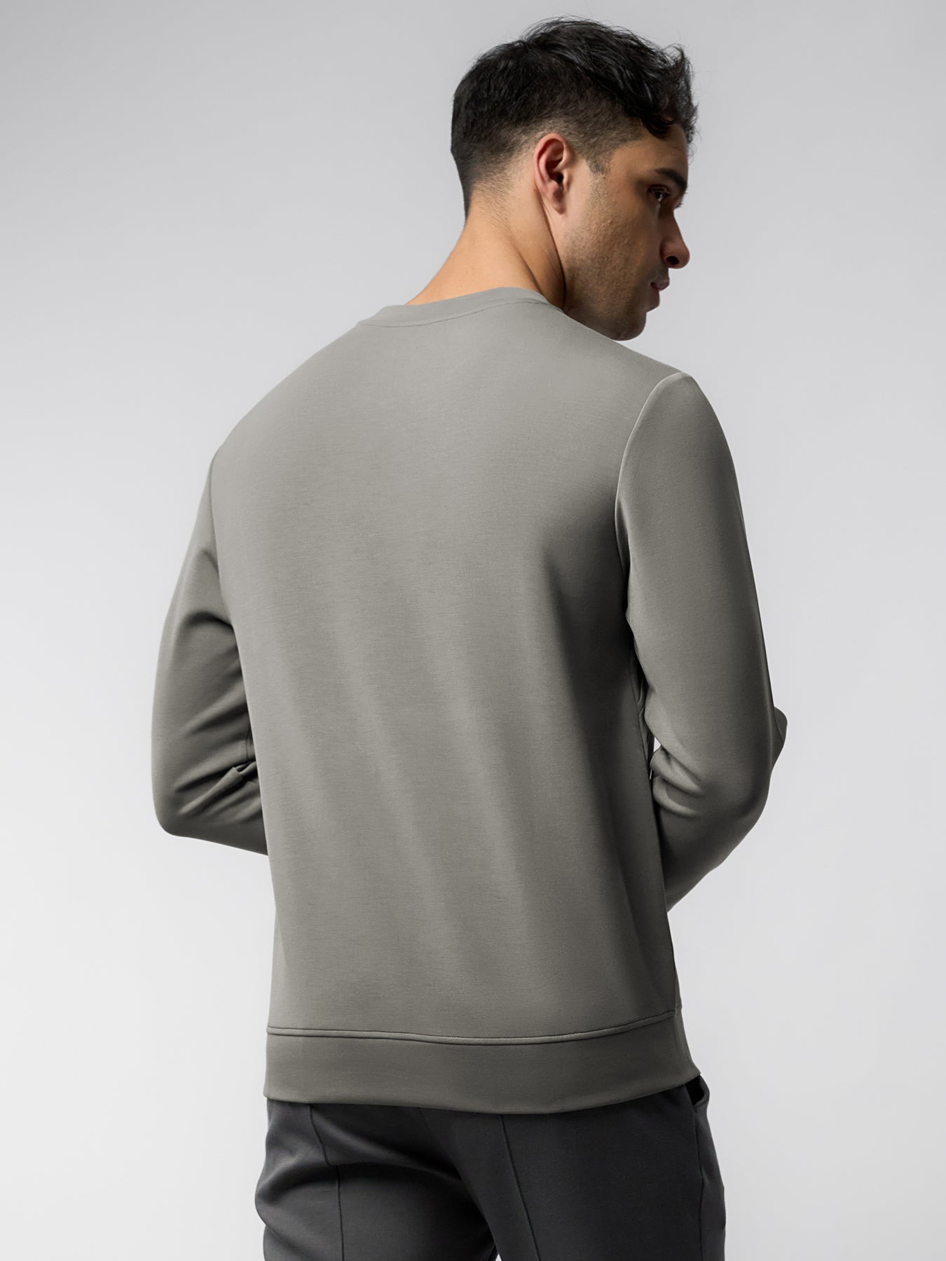 Modal Blend Fall Panel Sweatshirt Wrinkle Resistant Daily Wear