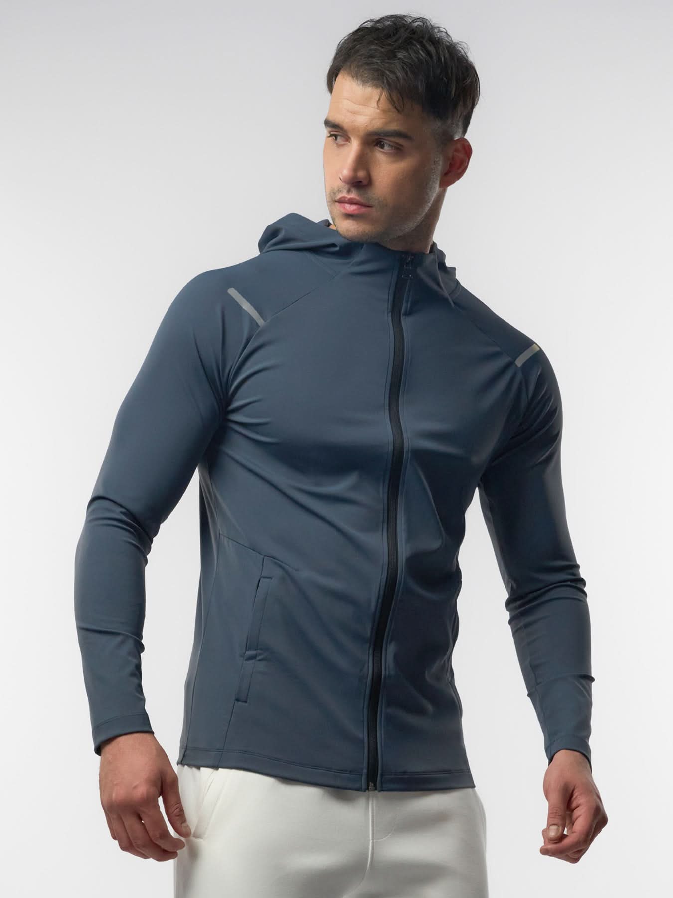 SmoothBlend Quick Dry Sports Fitness Hooded Jacket