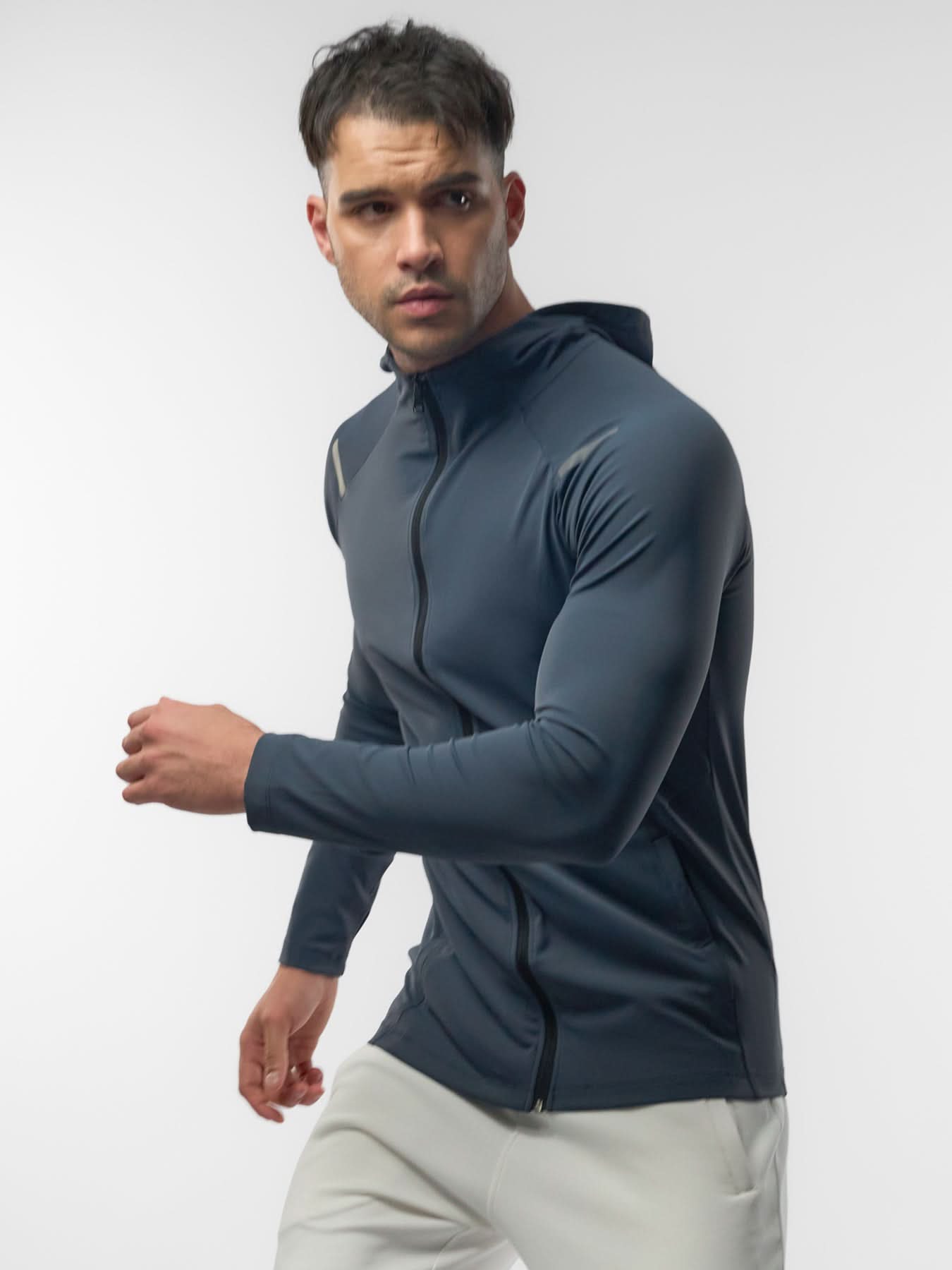 SmoothBlend Quick Dry Sports Fitness Hooded Jacket