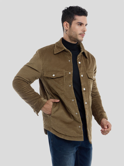 Corduroy Quilted Jacket