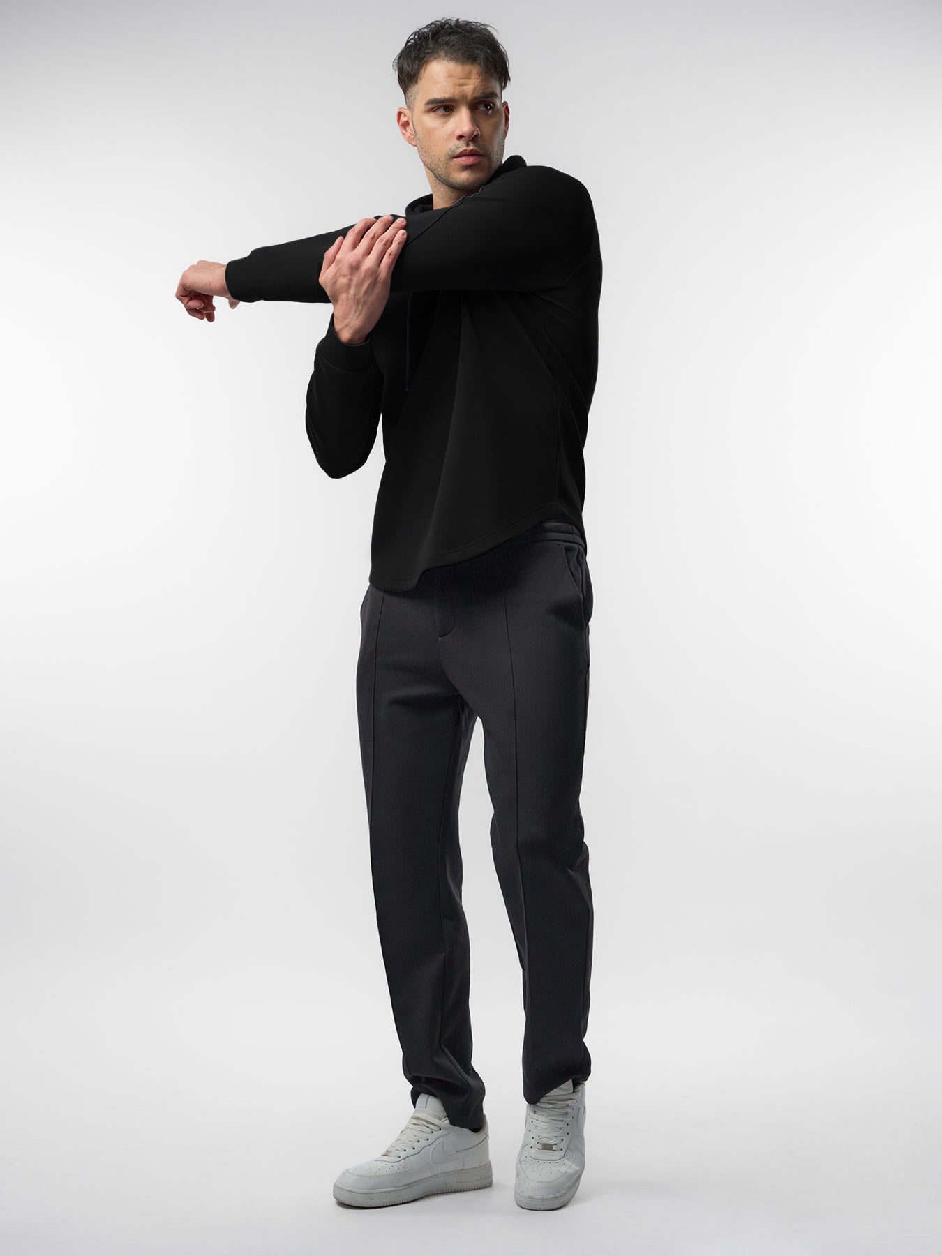 CozySpacer Curve Hem Hoodie