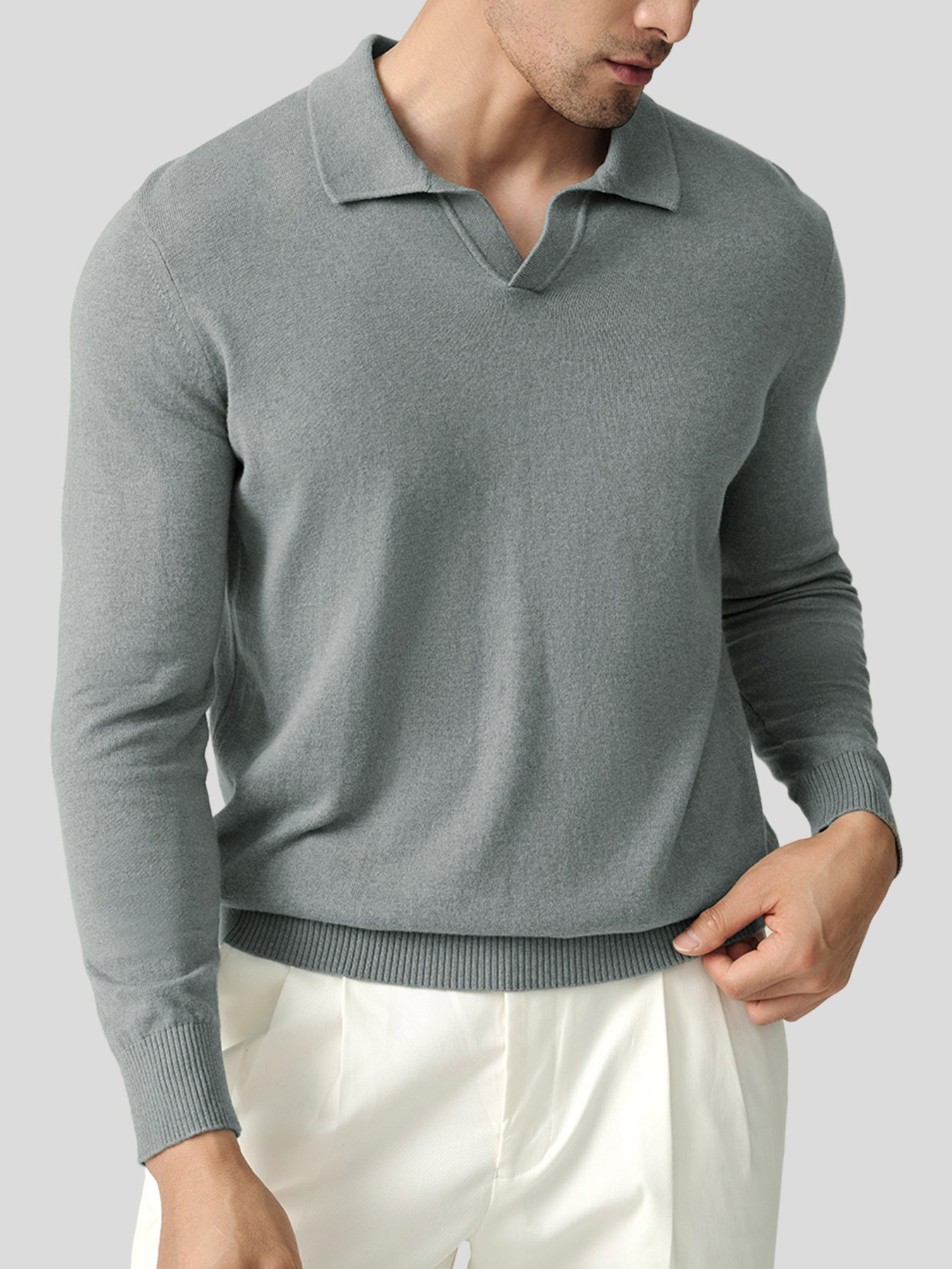 GentleKnit Polo Sweater