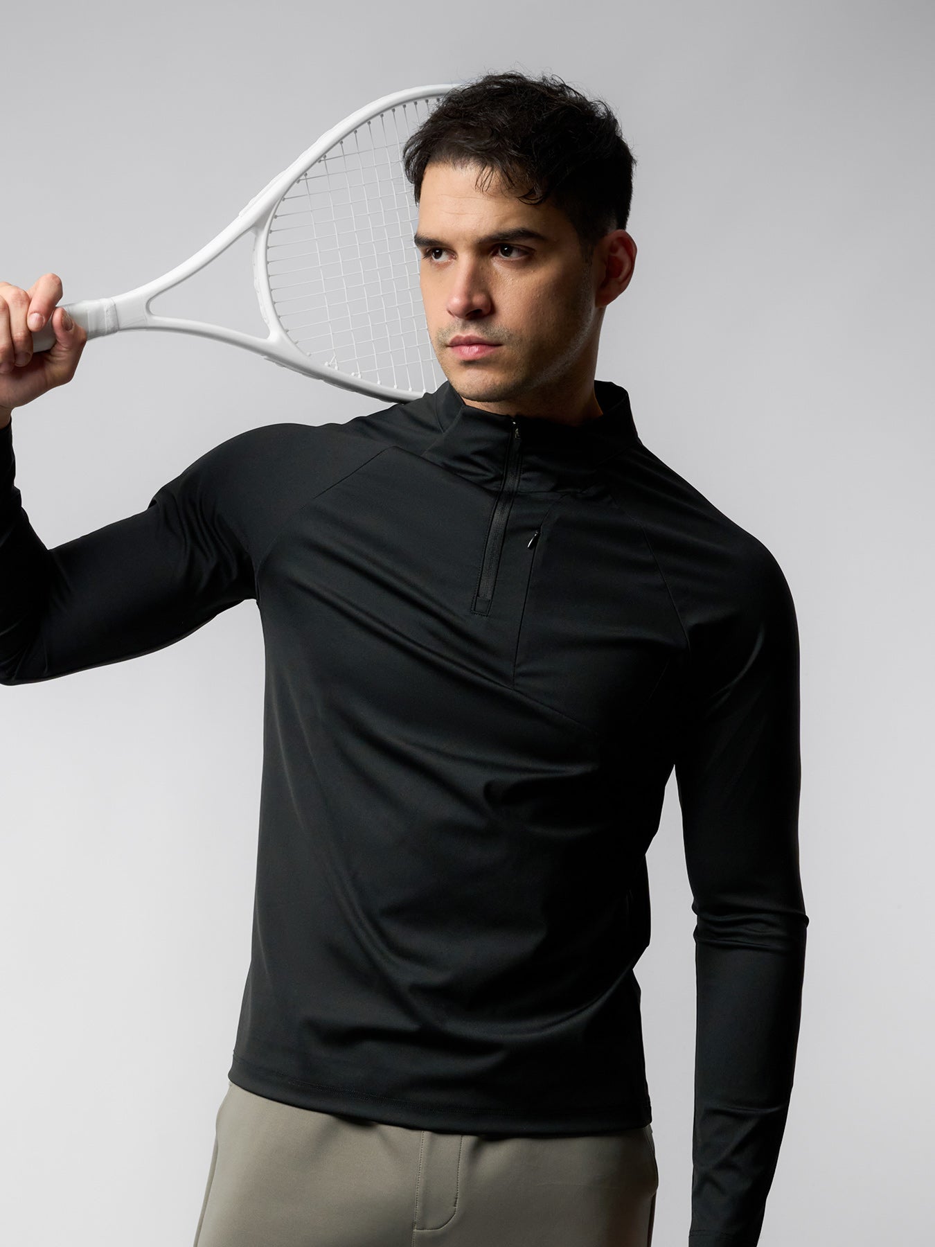 SmoothBlend Half Zip Chest Pocket Tee