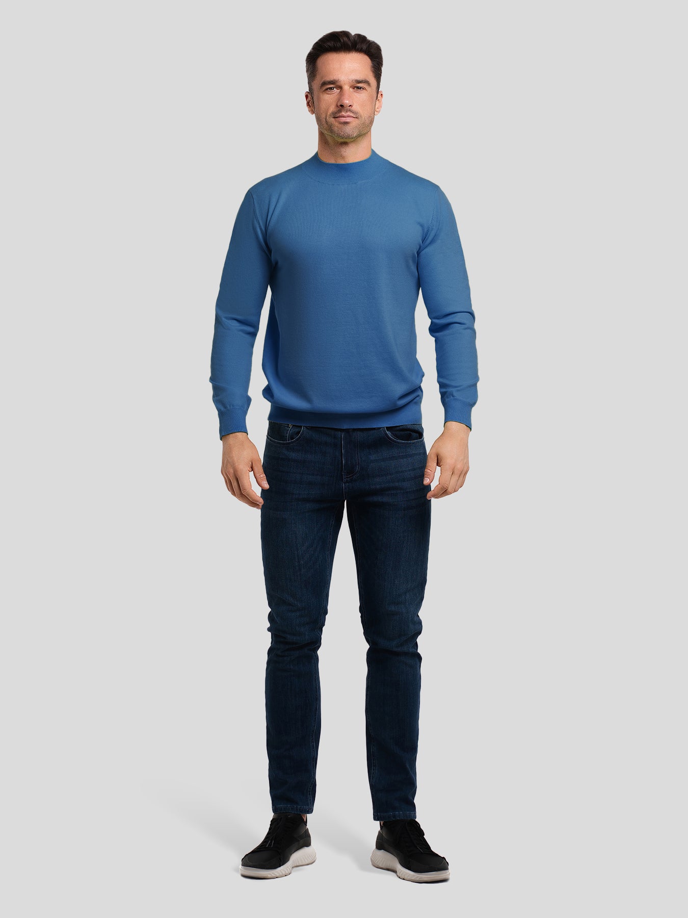 GentleKnit Ultra-Soft Mock Neck Sweater