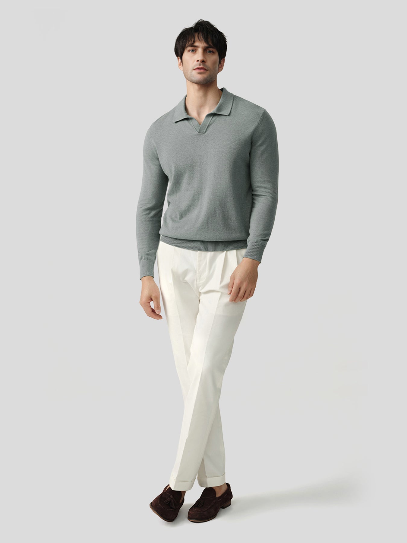 GentleKnit Polo Sweater