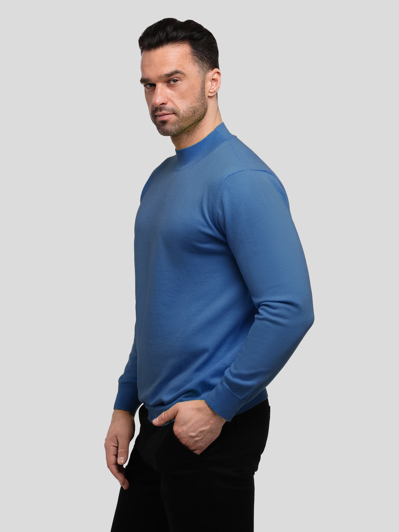 GentleKnit Ultra-Soft Mock Neck Sweater