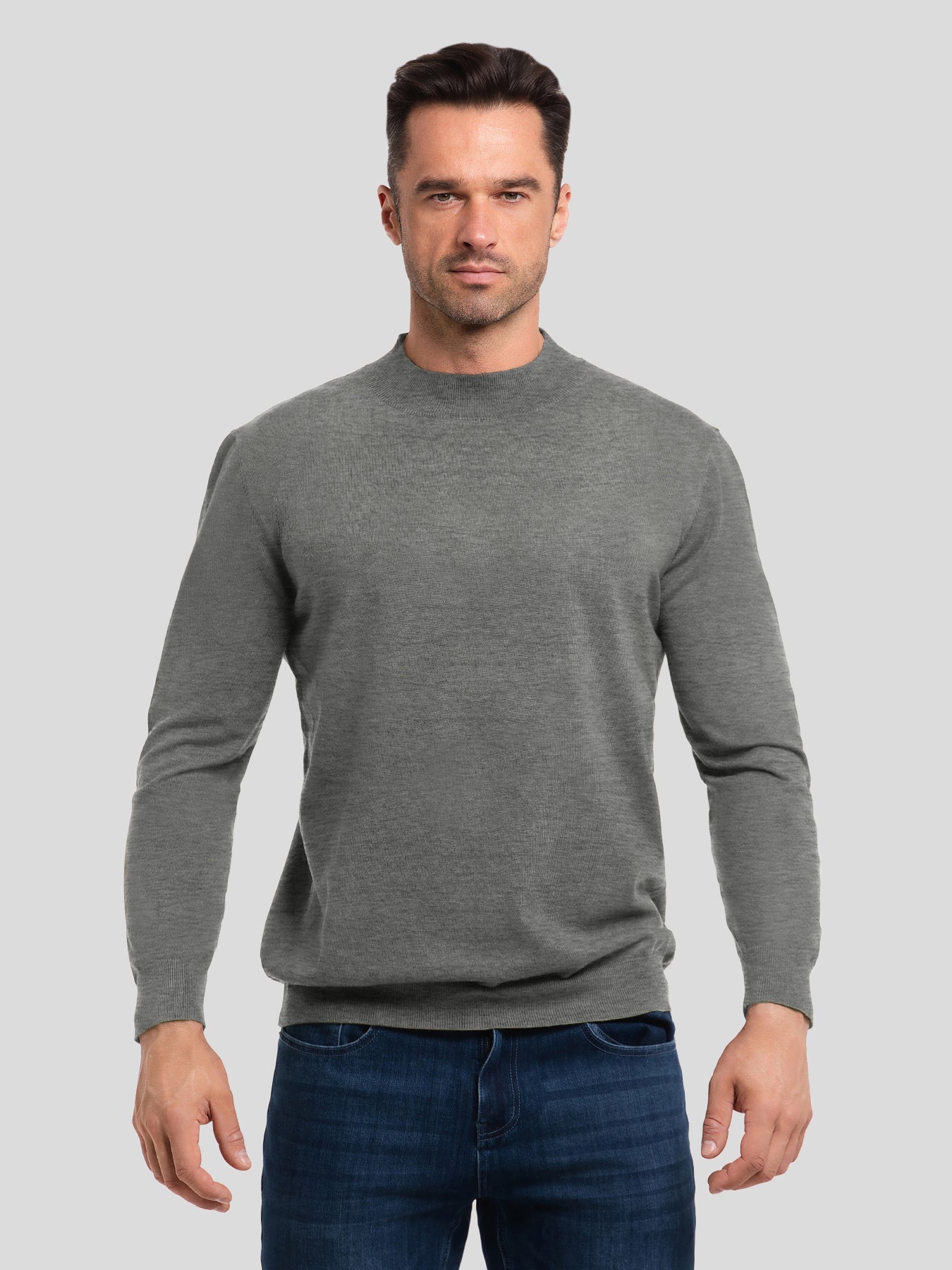 GentleKnit Ultra-Soft Mock Neck Sweater