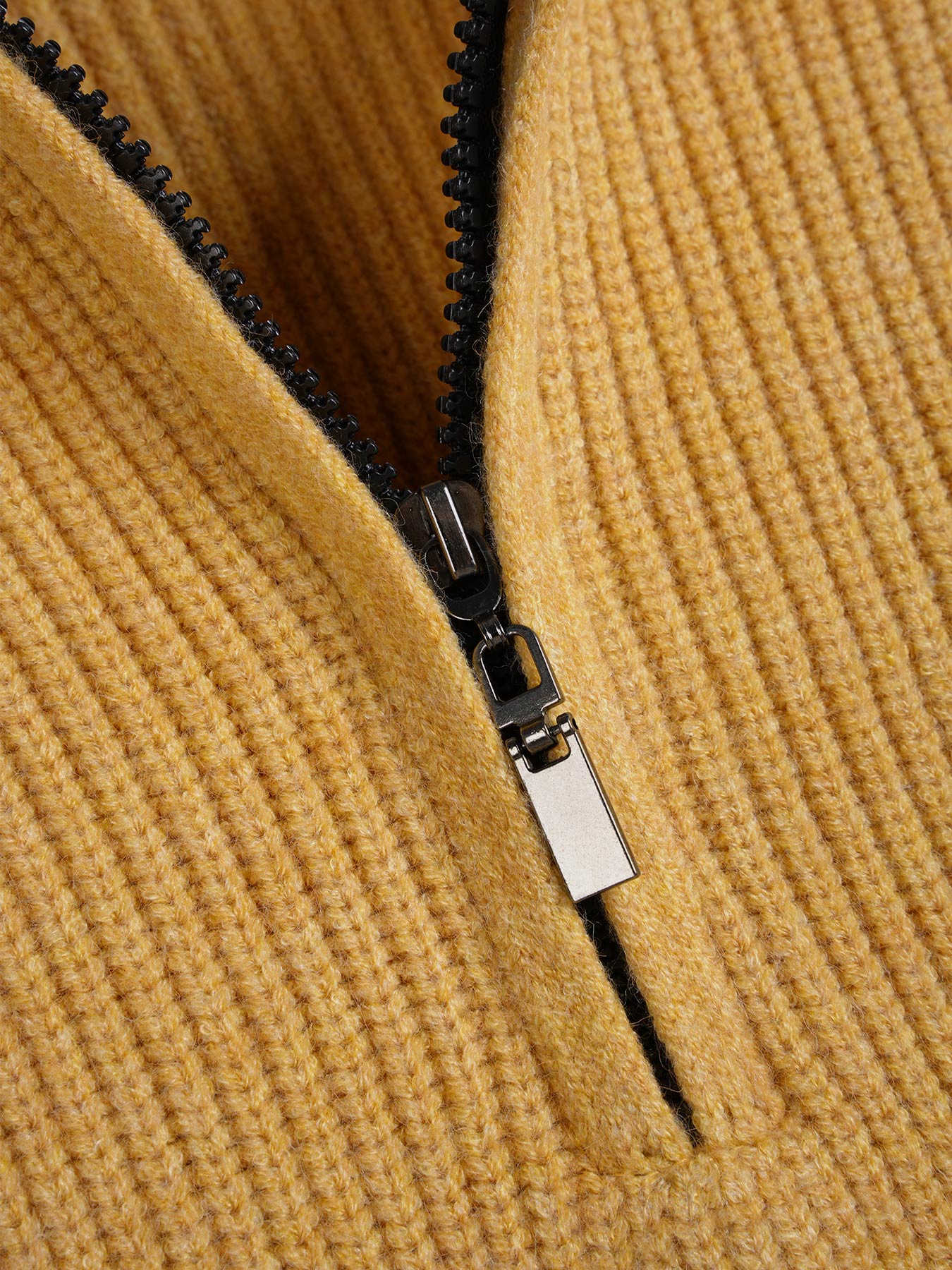 GentleKnit Half-Zip High Collar Sweater