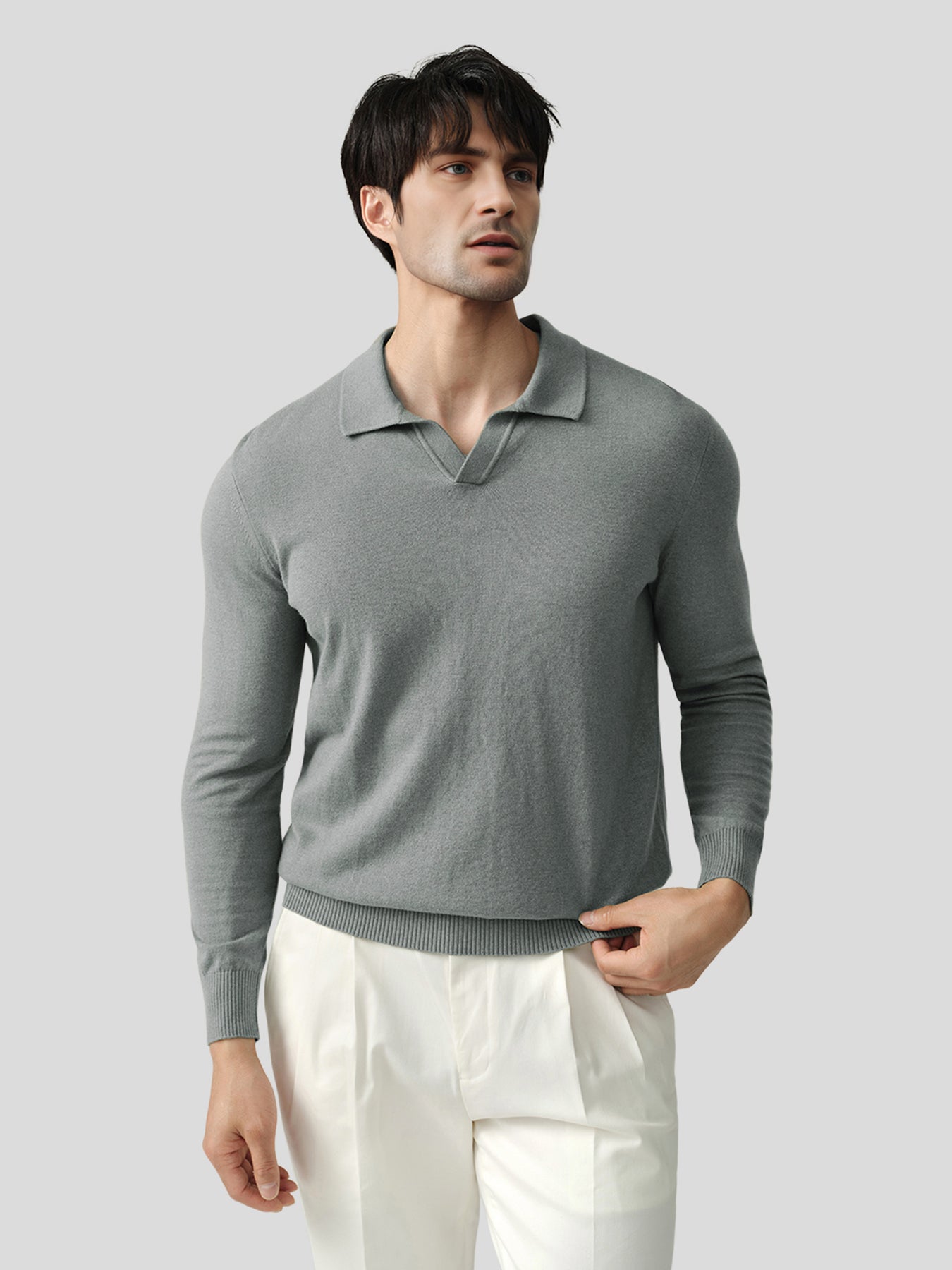 GentleKnit Polo Sweater