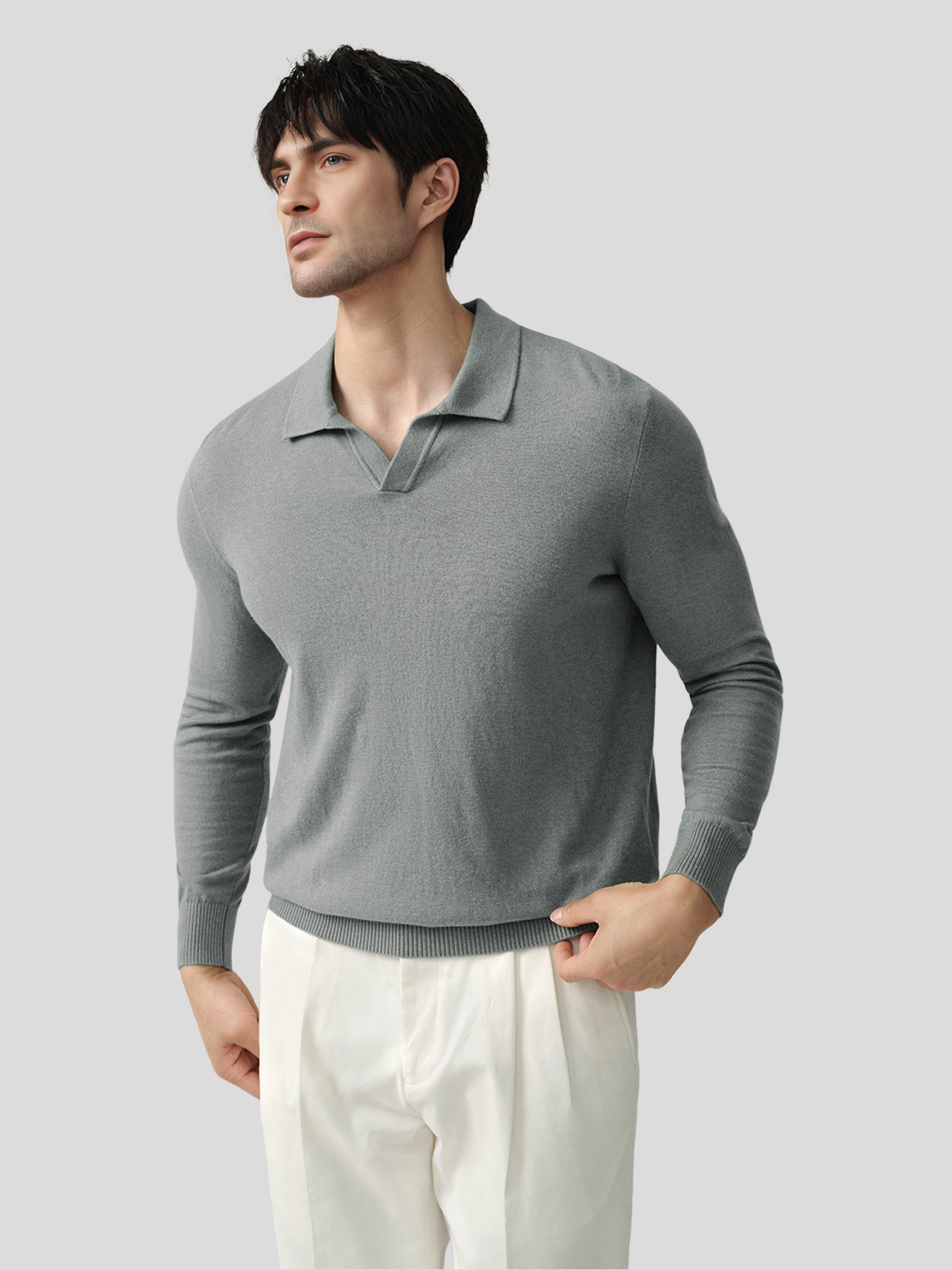 GentleKnit Polo Sweater