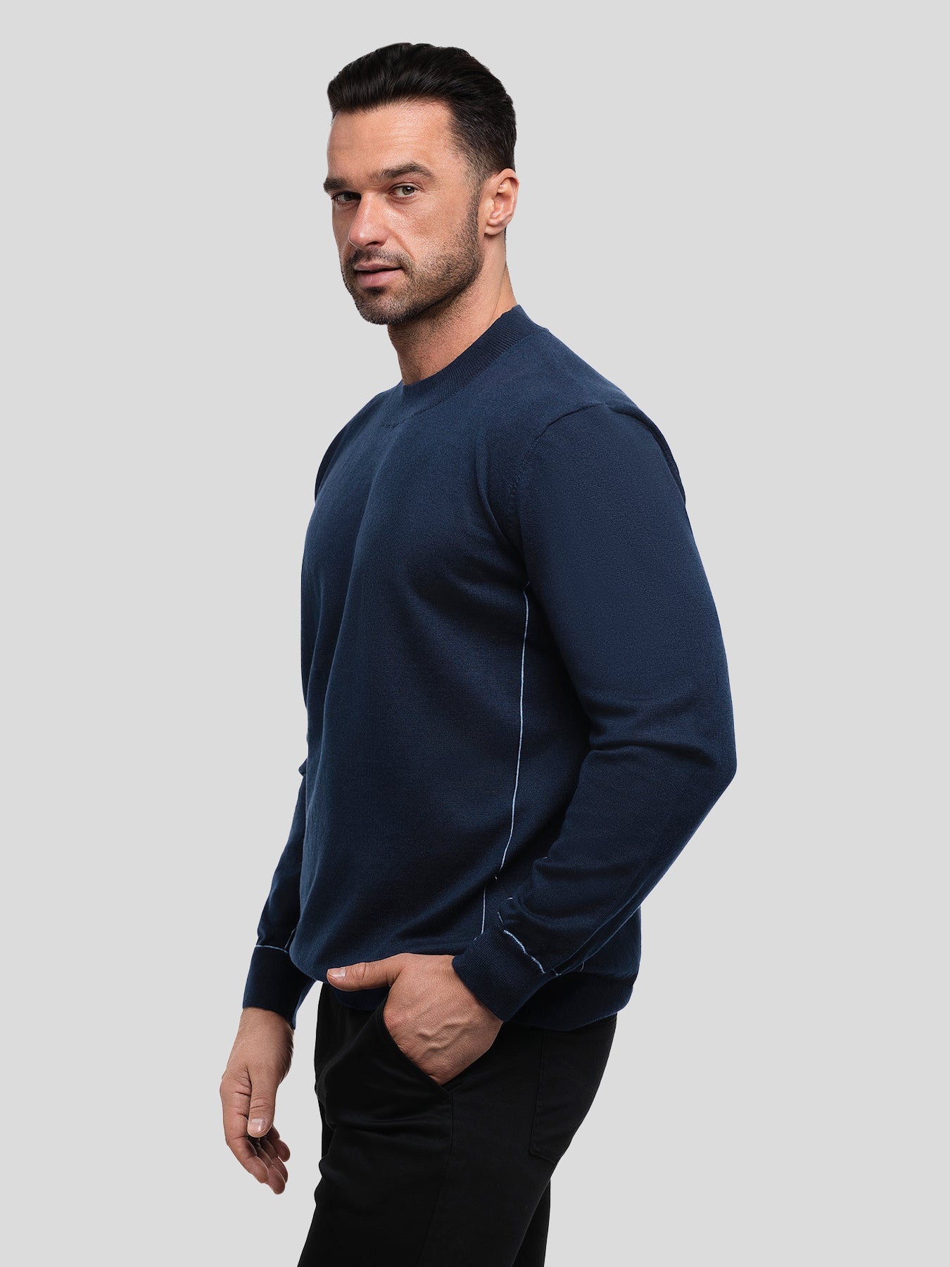 GentleKnit Contrast Stitch Sweater