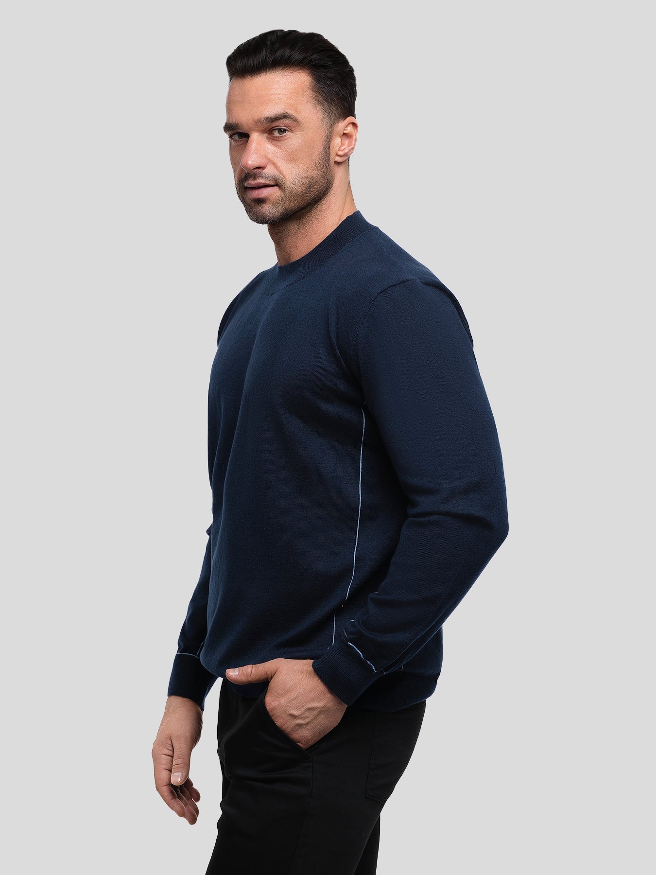 GentleKnit Contrast Stitch Sweater