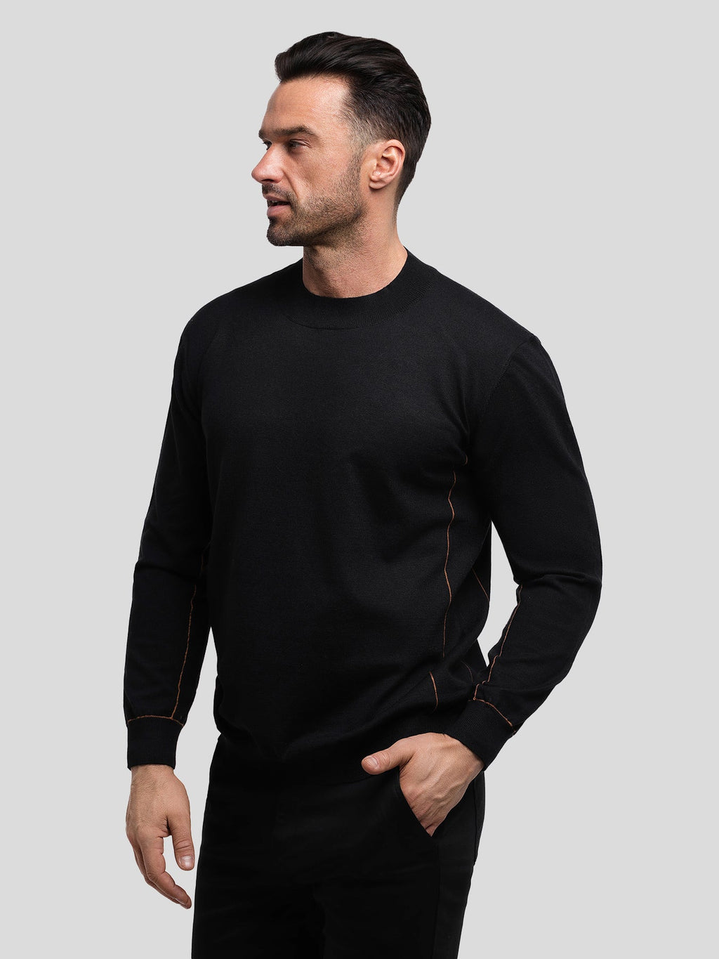 GentleKnit Contrast Stitch Sweater