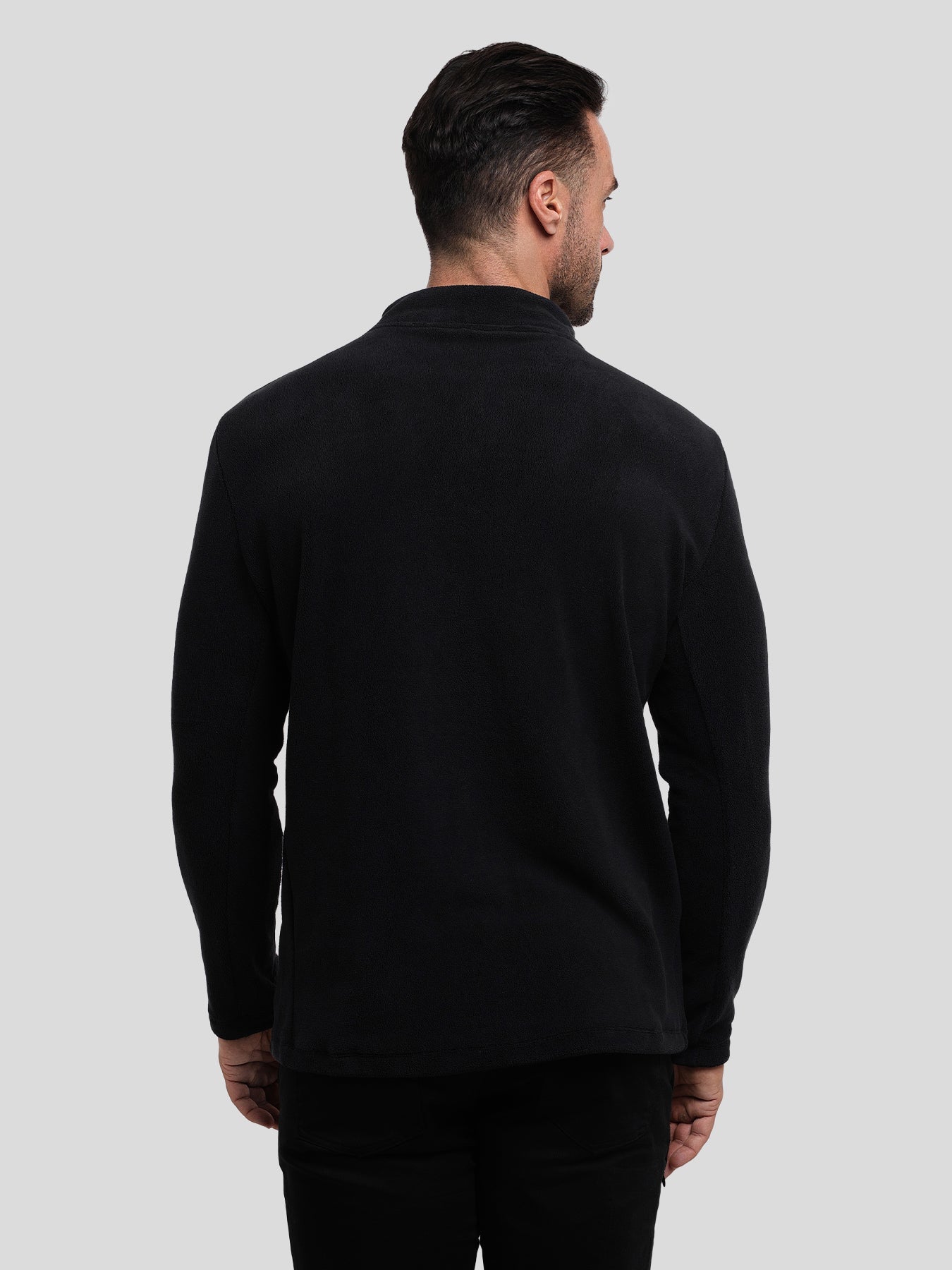 LuxeCozy Fleece Half Zip Mock Neck Sweatshirt
