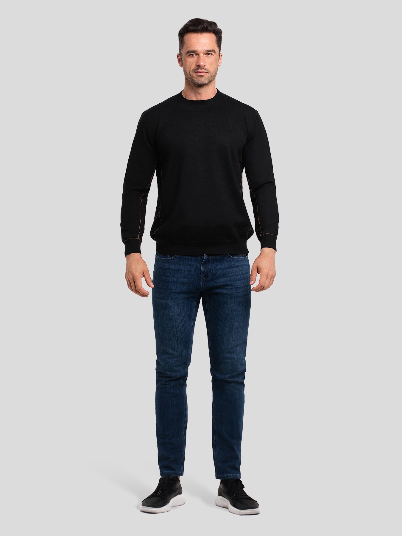 GentleKnit Contrast Stitch Sweater