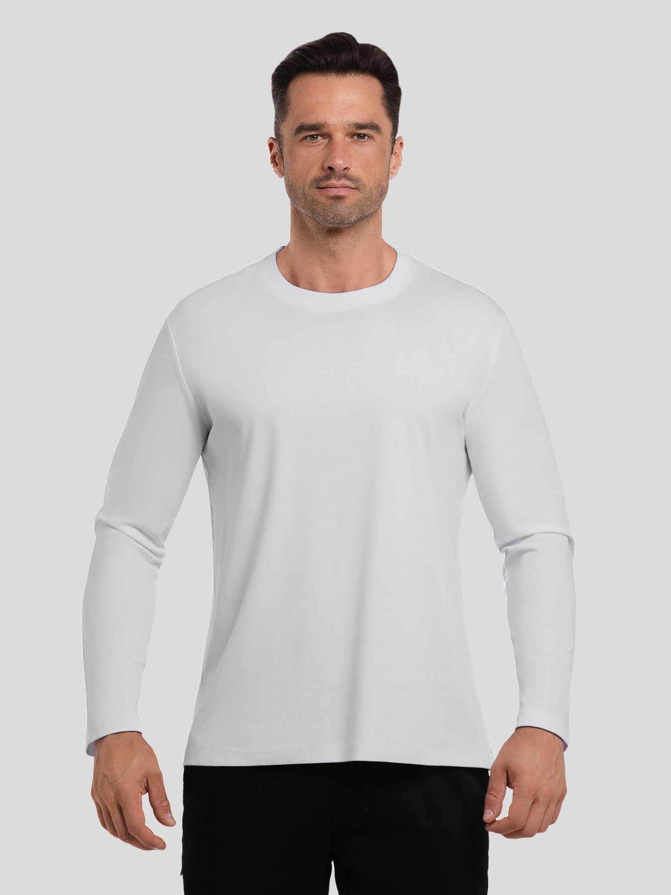 CloudWear 2.0 Split-Hem Long Sleeve Tee: Slim Fit