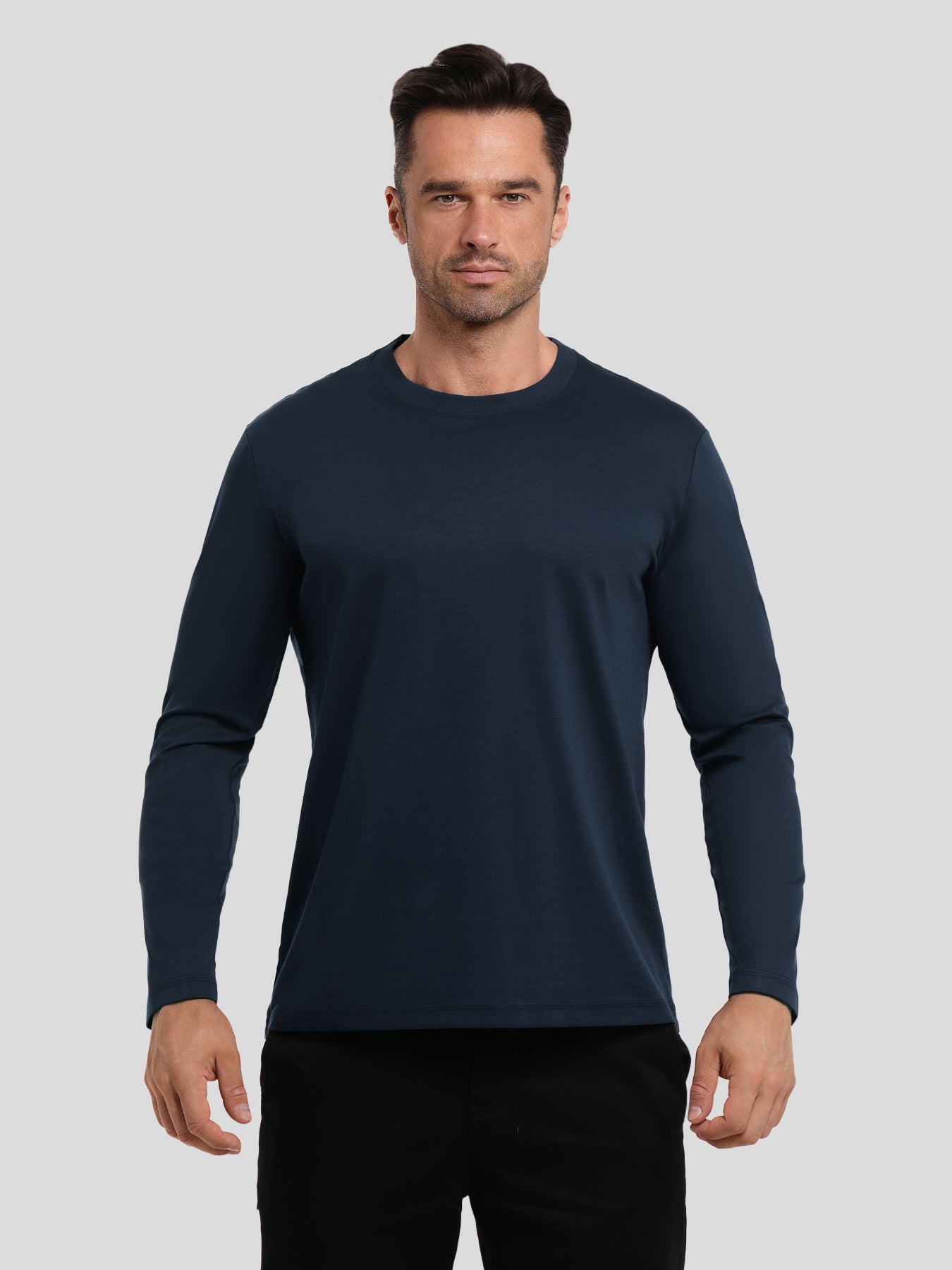 CloudWear 2.0 Split-Hem Long Sleeve Tee: Slim Fit