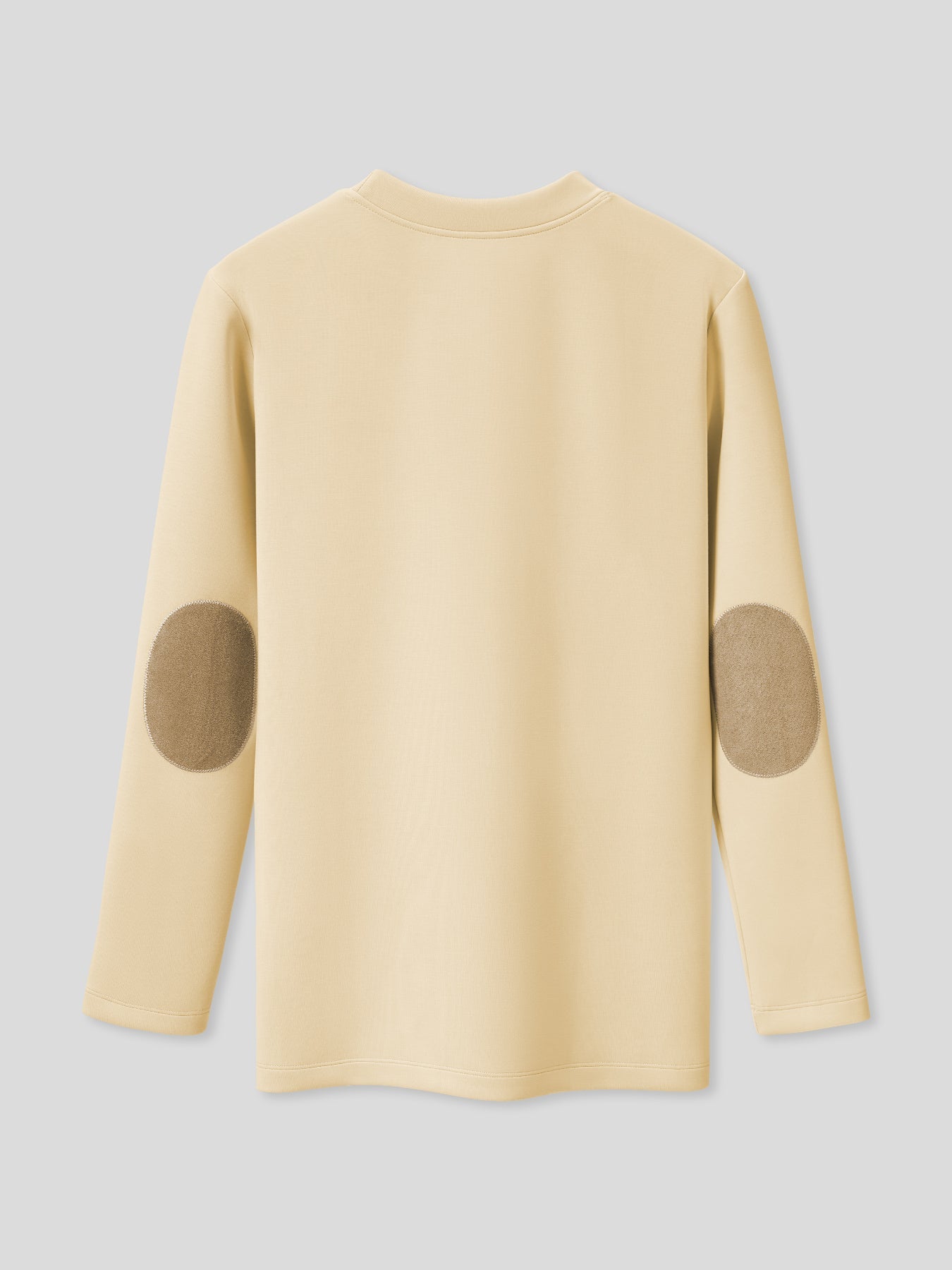 Modal Blend Elbow Patch Long Sleeve Tee