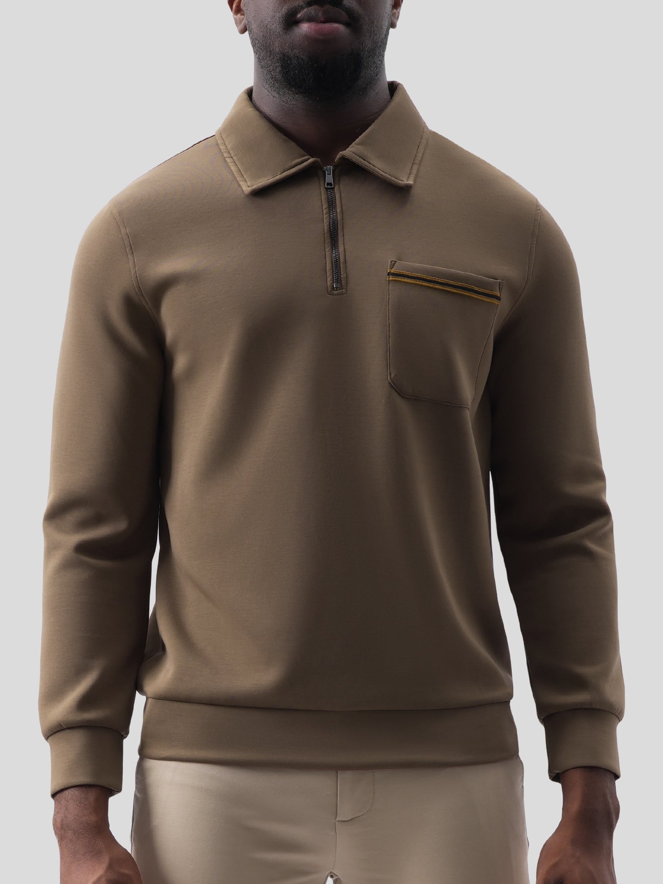 Modal Blend Half Zip Polo