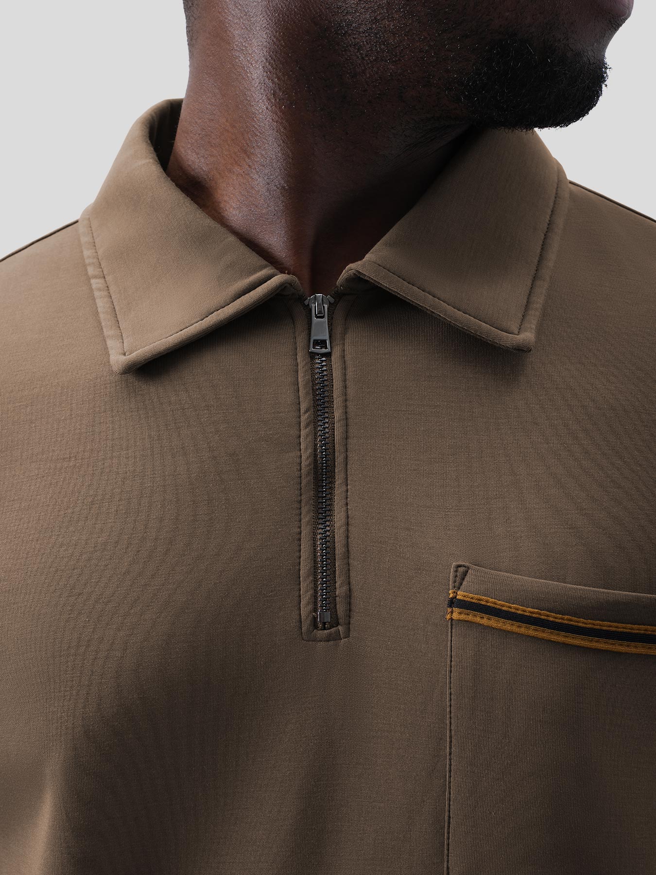 Modal Blend Half Zip Polo