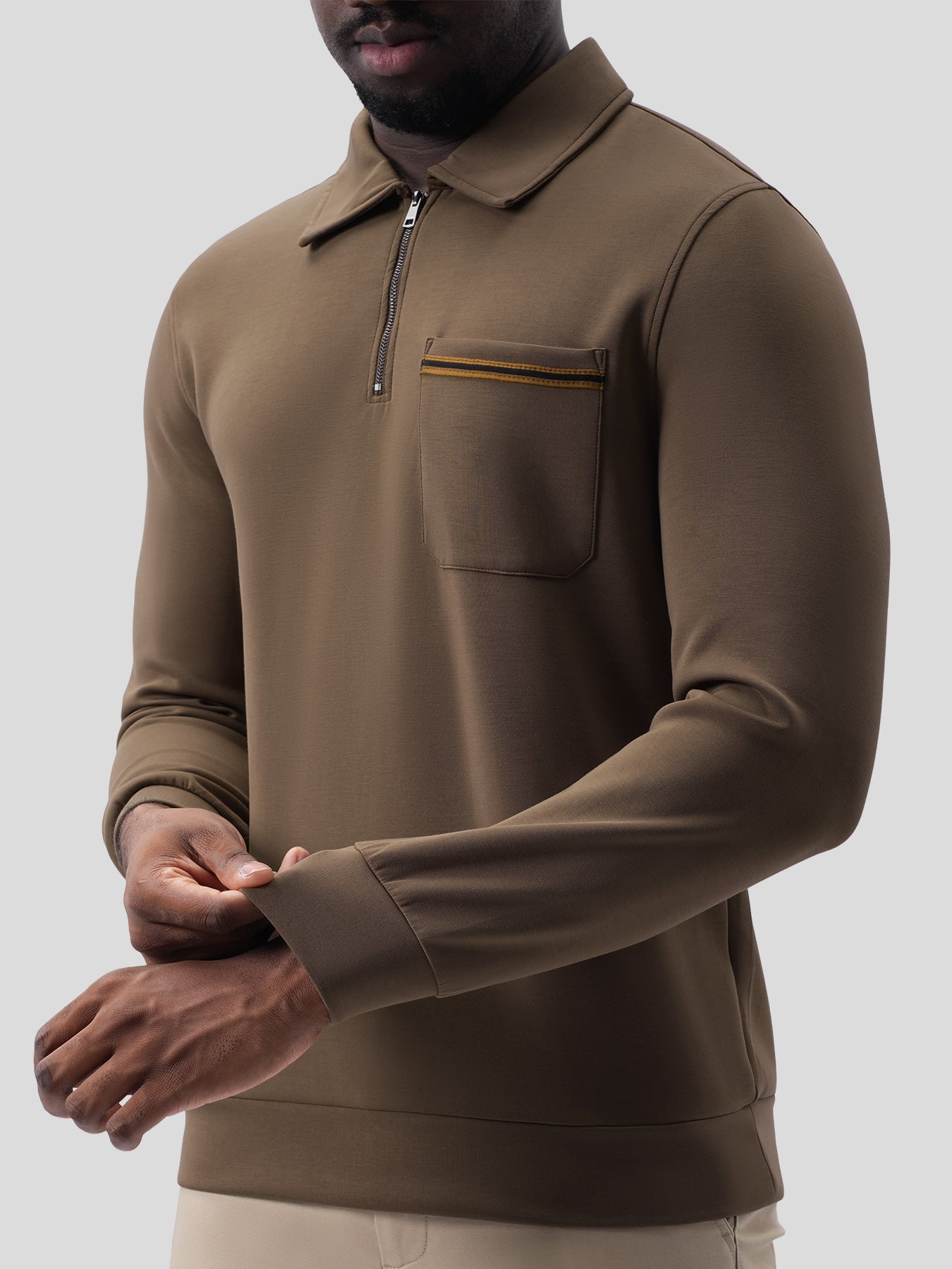 Modal Blend Half Zip Polo