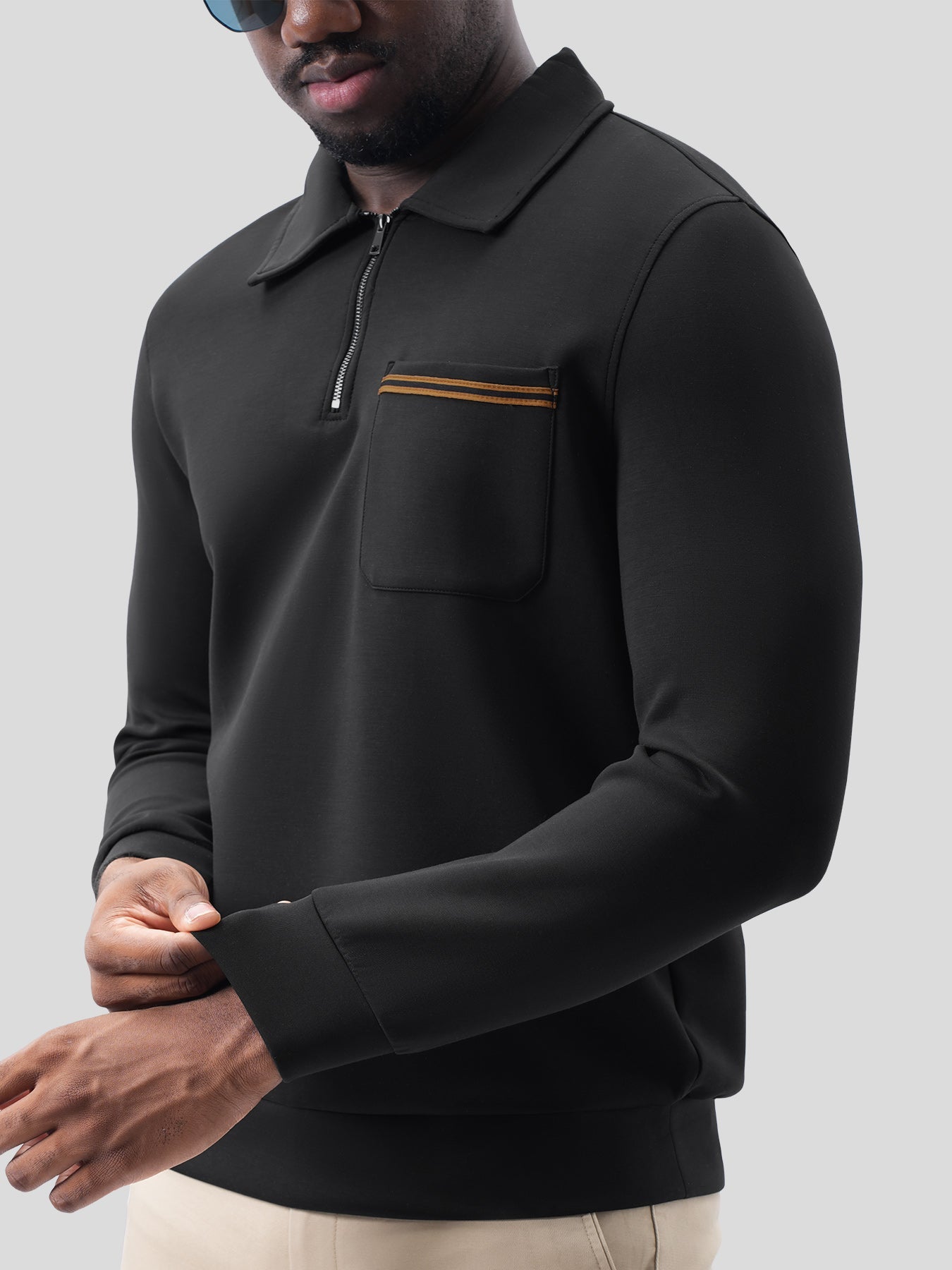 Modal Blend Half Zip Polo
