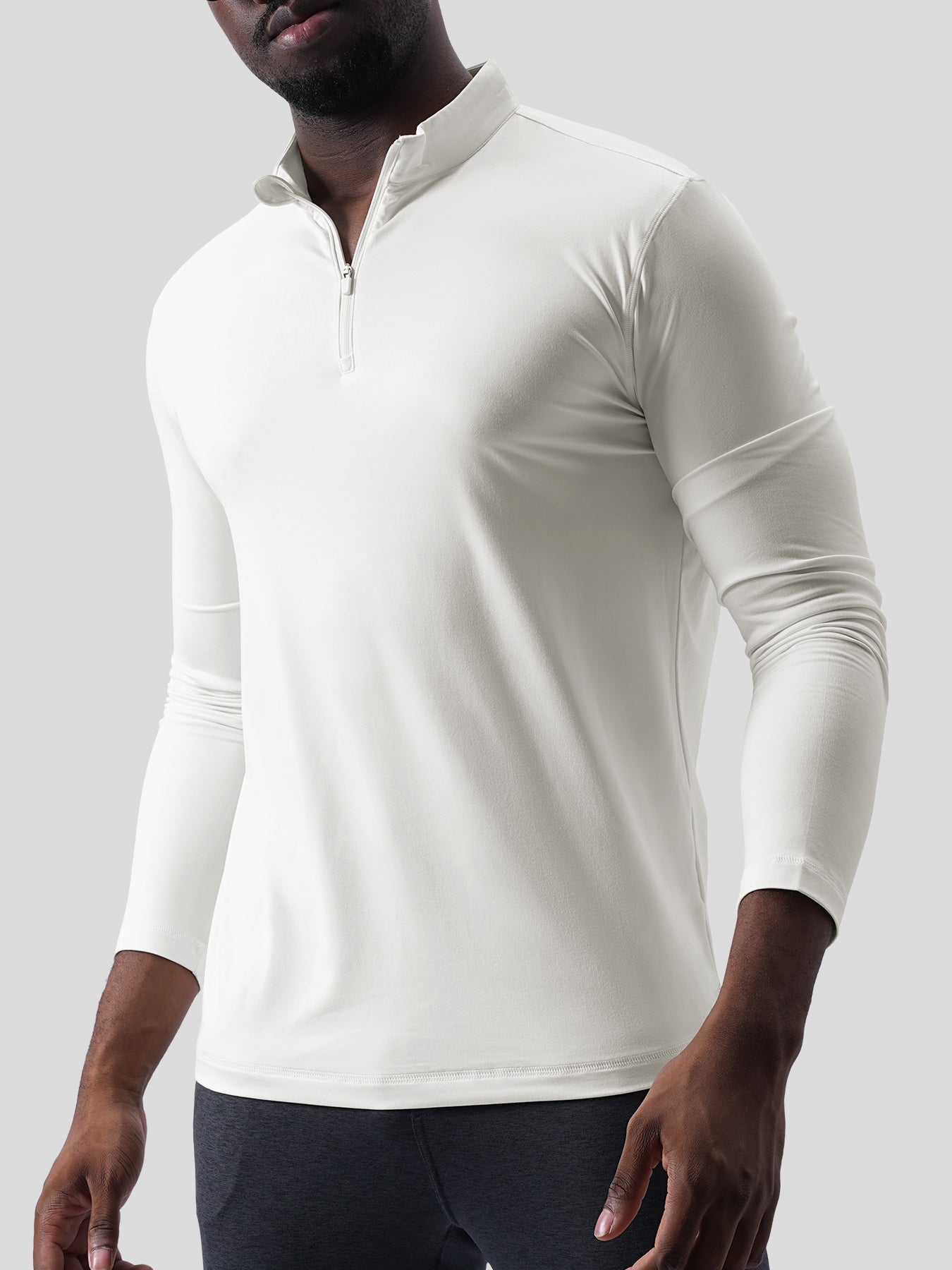 Velou Half Zip Long Sleeve Tee