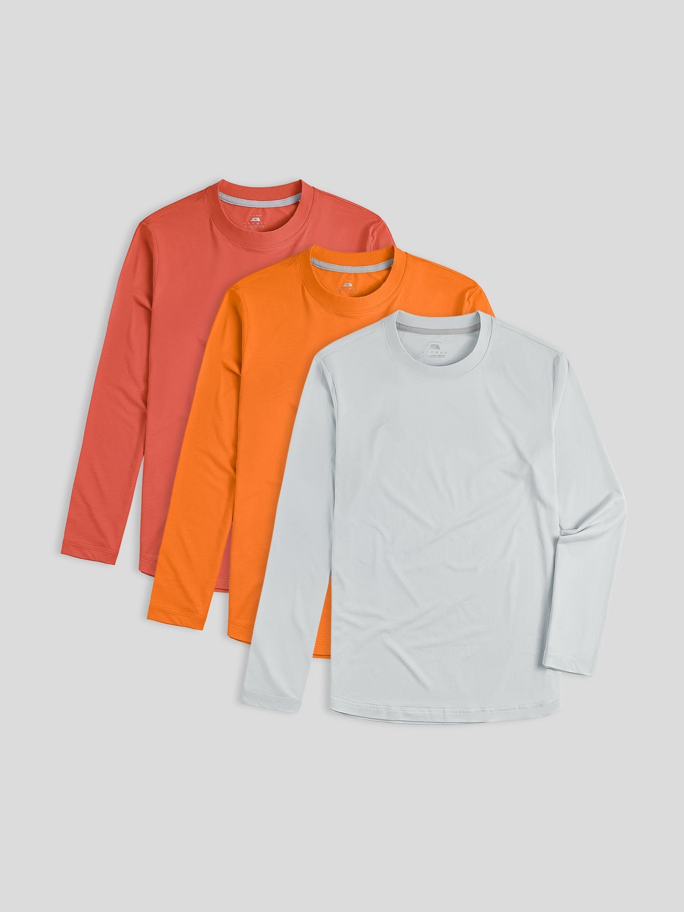 Staysmooth Long Sleeve Tee New Multicolor 3-Pack: Slim Fit