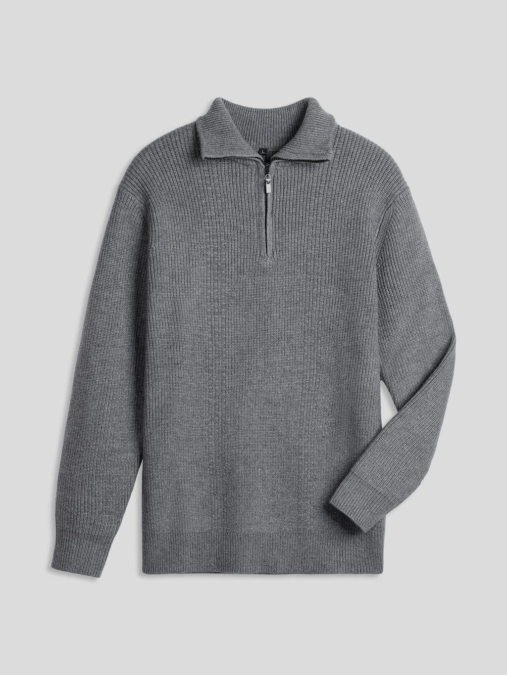 GentleKnit Half-Zip High Collar Sweater