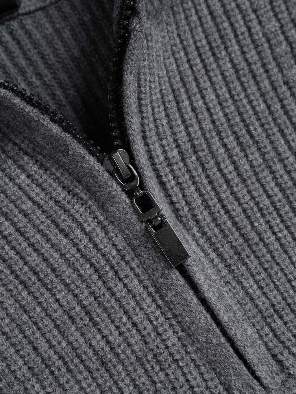 GentleKnit Half-Zip High Collar Sweater