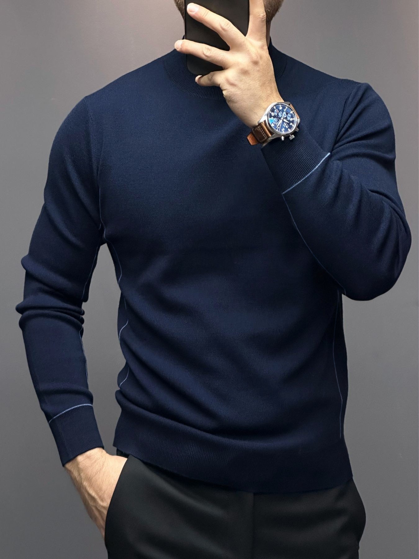 GentleKnit Contrast Stitch Sweater